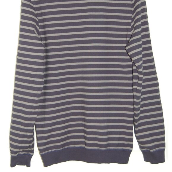 Good Fellow Navy-Gray Striped Long Sleeve Top, Men S (Bust: 38") - Picture 5 of 5